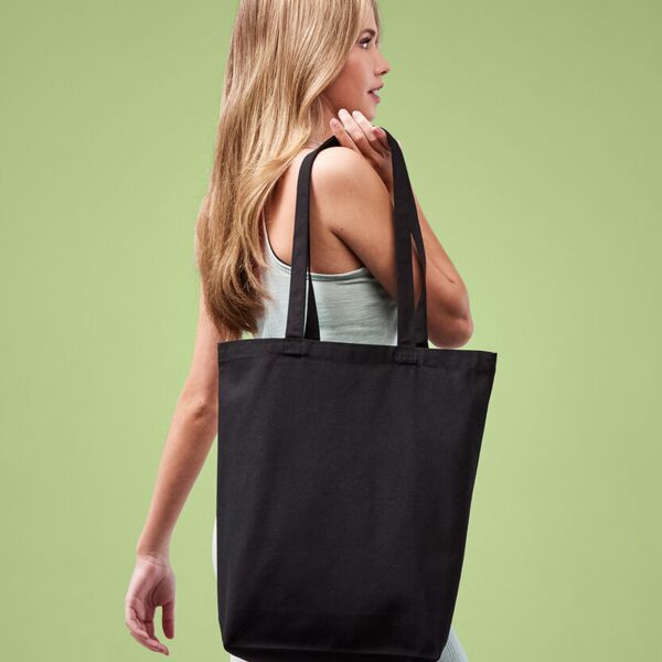 Recycled premium canvas ‘flat base’ shopper Thumbnail