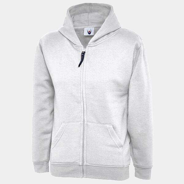 Childrens Classic Full Zip Hooded Sweatshirt Thumbnail