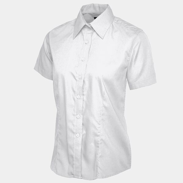 Ladies Poplin Half Sleeve Shirt Thumbnail