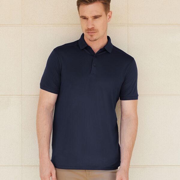Henbury Slim Fit Stretch Microfine Piqué Polo Shirt Thumbnail